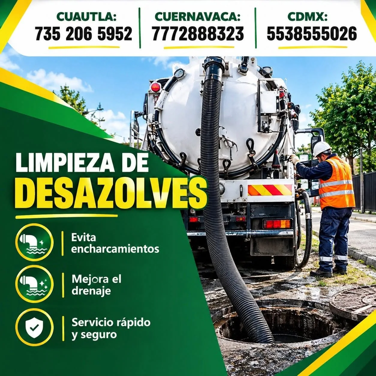 Servicio de desazolve y limpieza de fosas sépticas, imagen 3