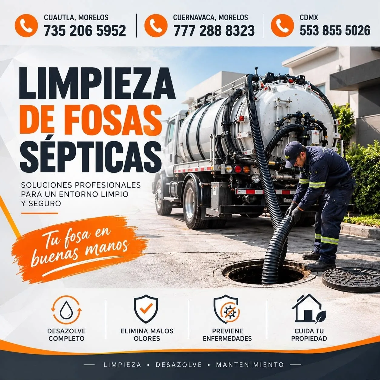Servicio de desazolve y limpieza de fosas sépticas, imagen 6